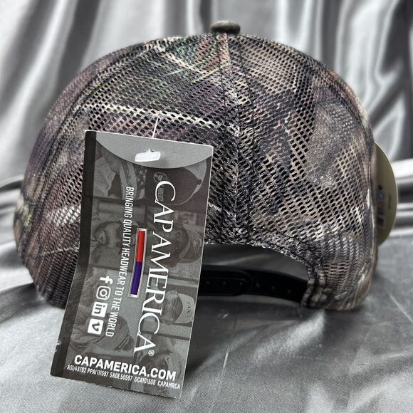 Mossy Oak Men’s Trucker Hat Rhodes Ranch Mesh Camo Curved Cap Summer Fashion NEW - Picture 5 of 9